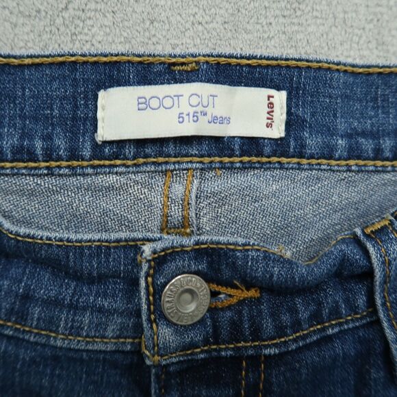 Levi's 515 Jeans Women's Size 12S Blue Mid-Rise Bootcut Denim Pants 28.5" Inseam - Picture 12 of 15